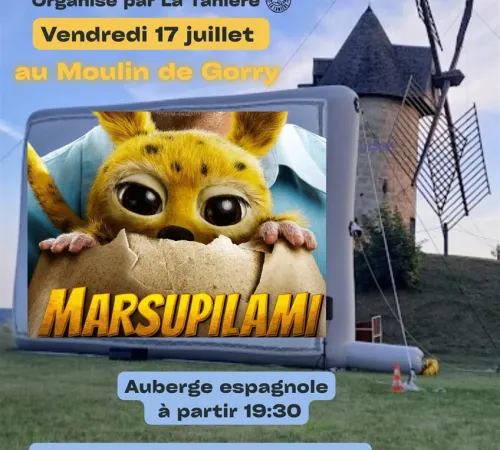 Cinéma en plein air organisé par La Tanière