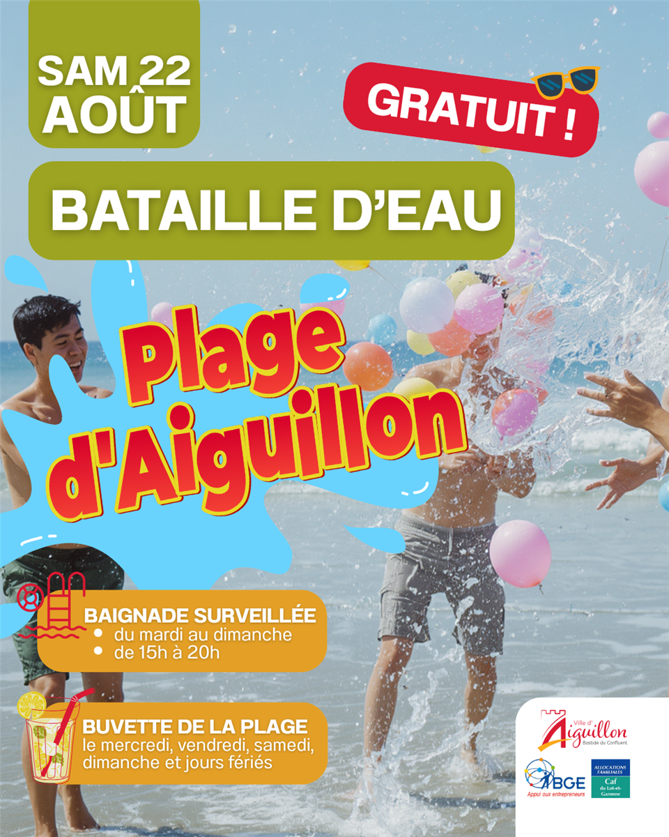 BATAILLE D'EAU GEANTE - Crédit: Mairie d'Aiguillon | CC BY-NC-ND 4.0