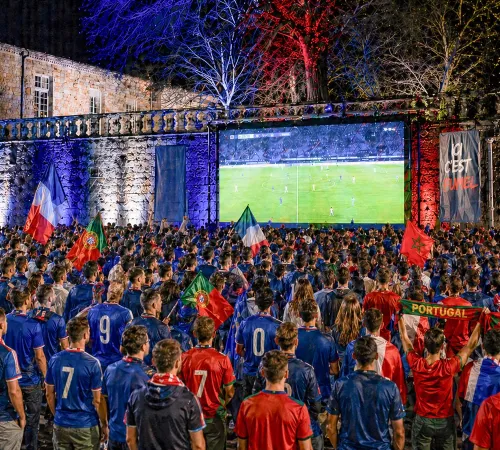 Fan zone - Ecran géant - Finale de la coupe du monde