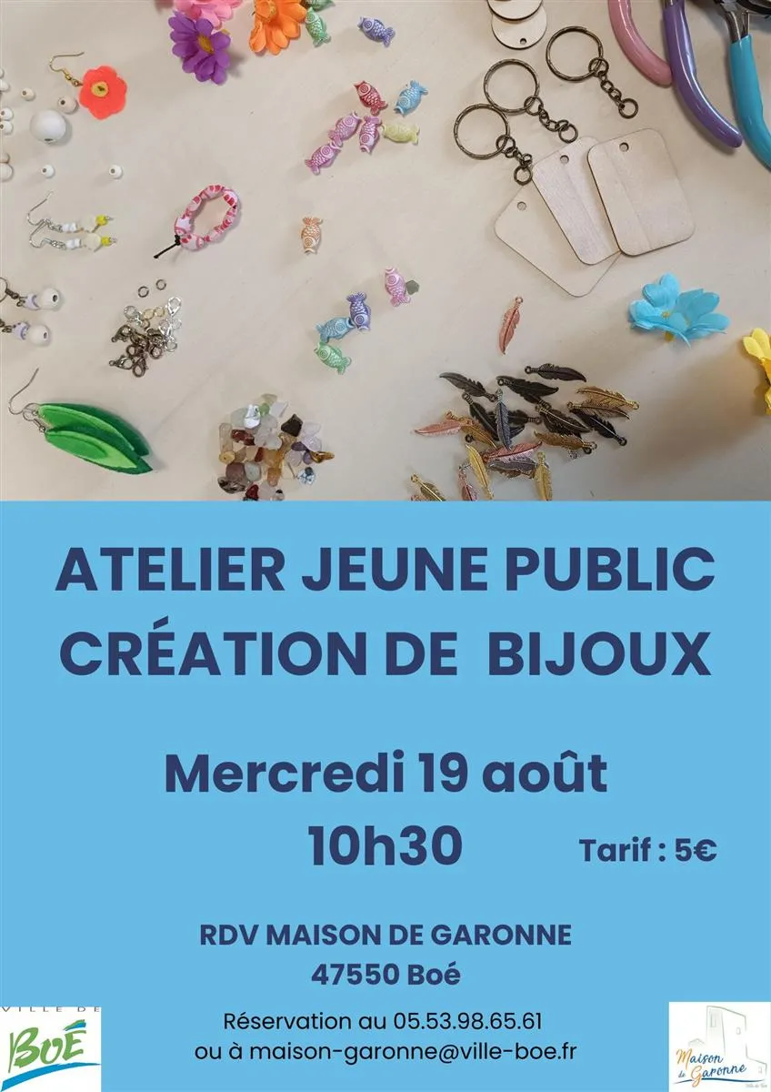 Atelier "bijoux nature" - Crédit: Maison de Garonne | CC BY-NC-ND 4.0
