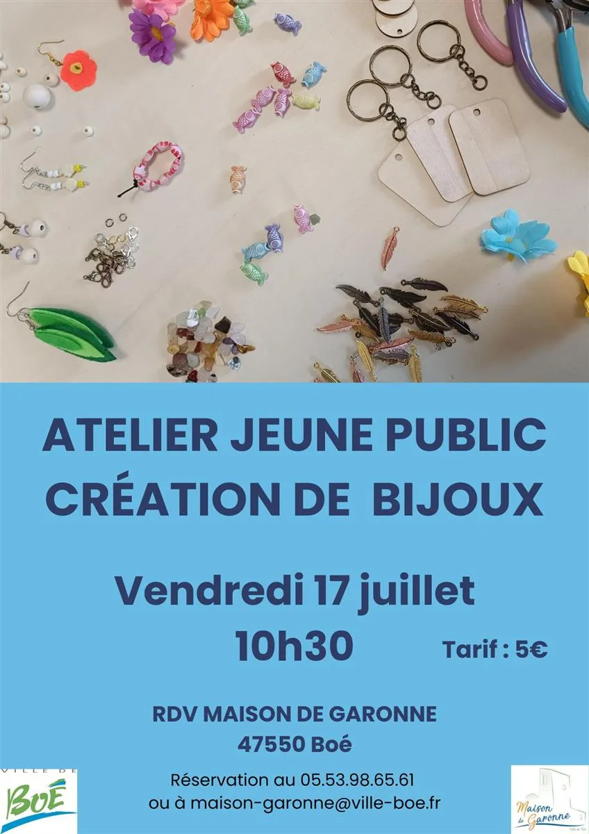 Atelier "bijoux nature" - Crédit: Maison de Garonne | CC BY-NC-ND 4.0