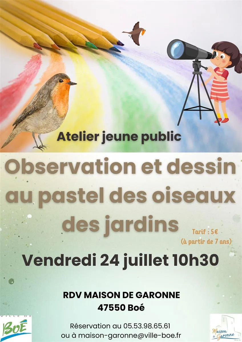Atelier d'observation ... - Crédit: Maison de Garonne | CC BY-NC-ND 4.0