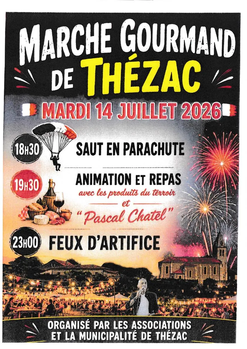 Marché gourmand de Th ... - Crédit: mairie de thézac | CC BY-NC-ND 4.0