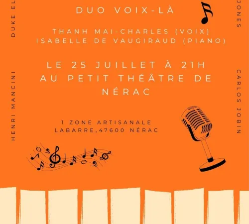 Concert Jazz Duo Voix-là au Petit Théâtre