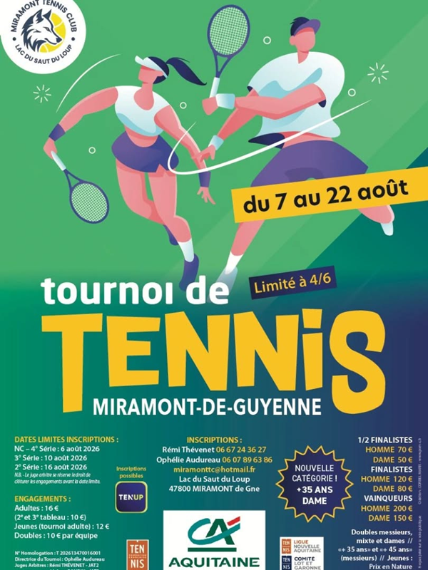 Tournoi de tennis - a ... - Crédit: ©miramonttennis | CC BY-NC-ND 4.0