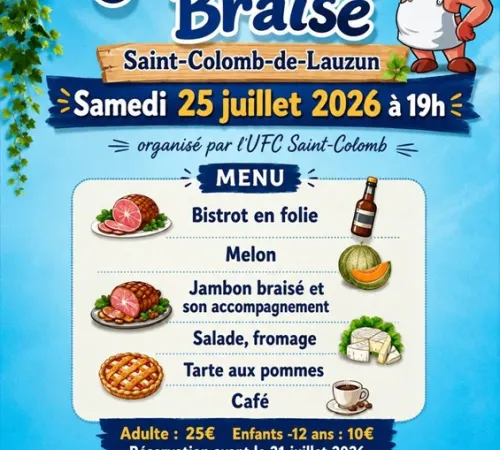 Repas d'été - Jambon braisé