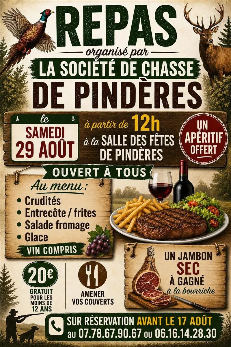 Repas des chasseurs - Crédit: Société de chasse | CC BY-NC-ND 4.0