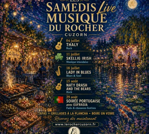 Les samedis live musique du Rocher