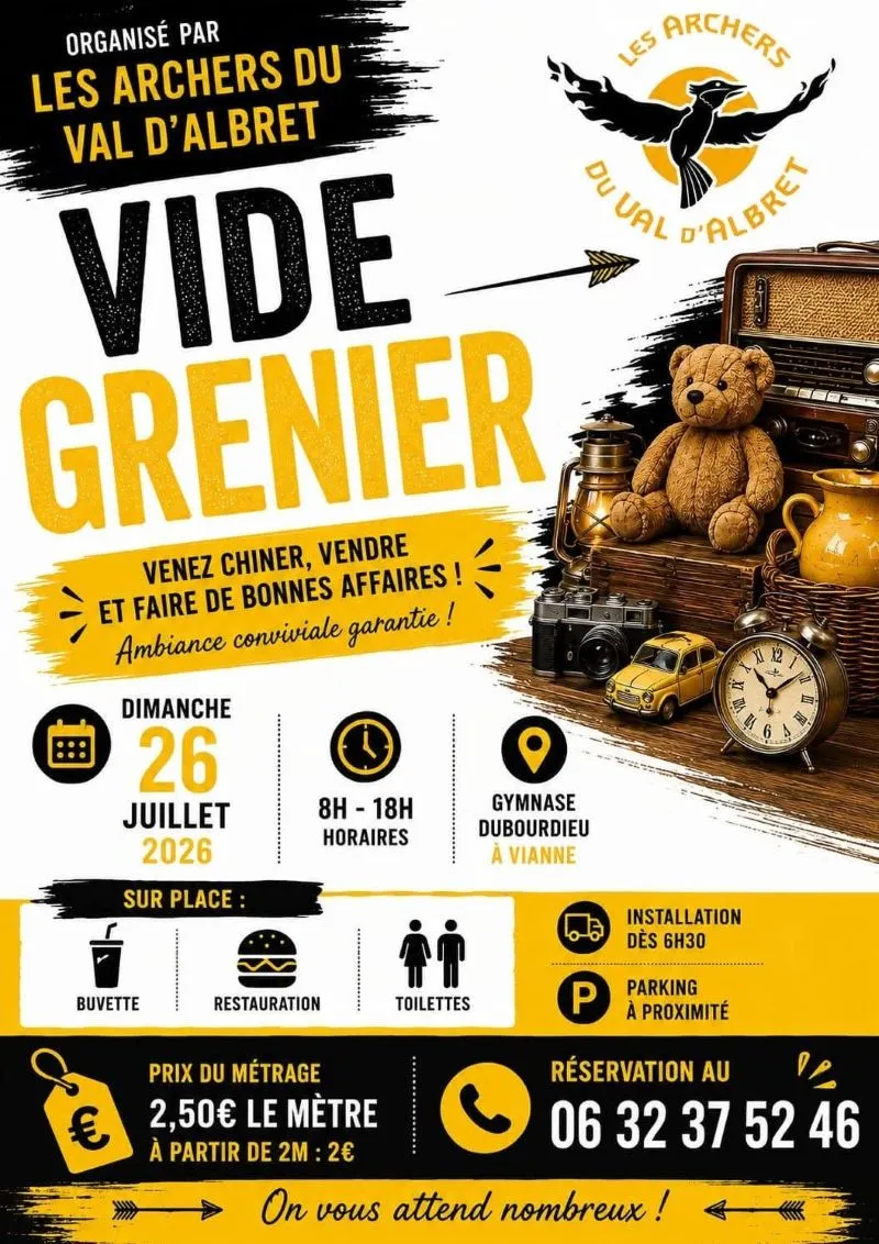 Vide grenier des Arch ... - Crédit: Archers du Val d'Albret | CC BY-NC-ND 4.0