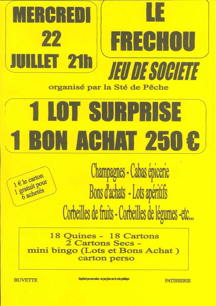 Loto, jeux de société ... - Crédit: Sté de Pêche | CC BY-NC-ND 4.0