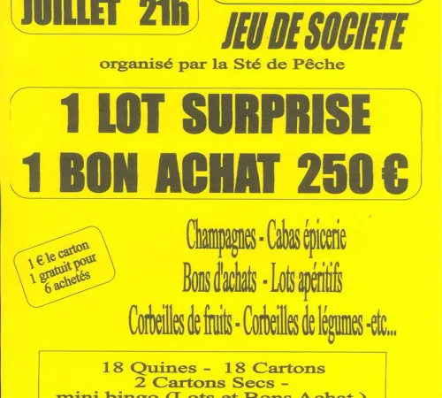 Loto, jeux de sociétés au Fréchou