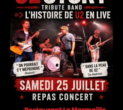 Concert repas avec U2 STORY tribute band