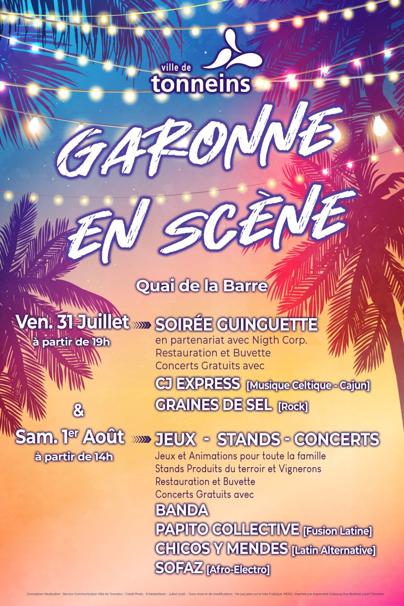 Garonne en Scène - Crédit: Ville de Tonneins | CC BY-NC-ND 4.0