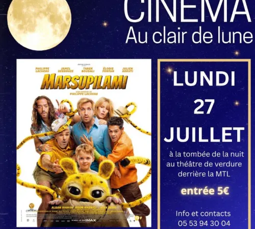 Meilhan fait son CINÉMA Au Clair de Lune