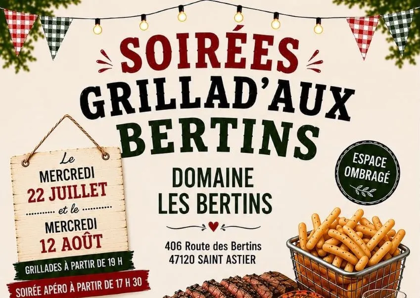 Soirées Grillad'aux B ... - Crédit: Domaine Les Bertins | CC BY-NC-ND 4.0