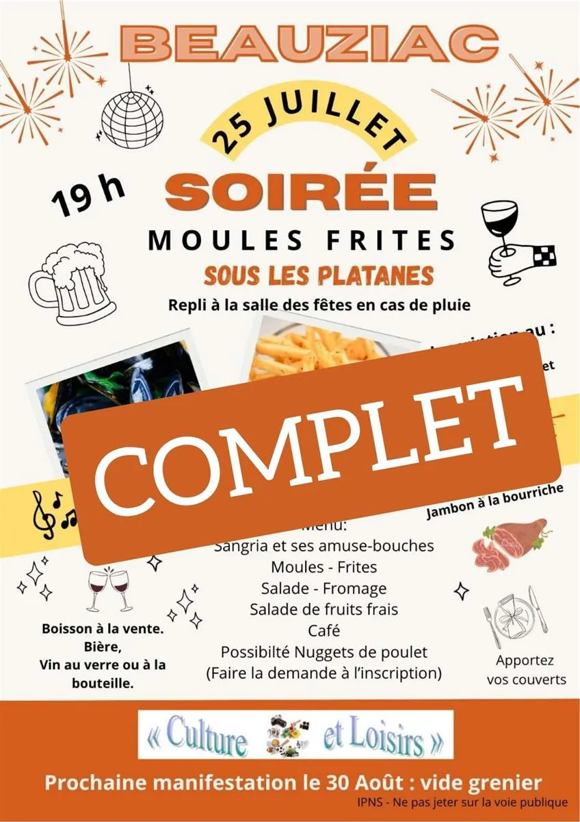 Repas moules/frites - ... - Crédit: Culture et Loisirs | CC BY-NC-ND 4.0
