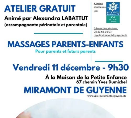 Atelier parenthèse : Massages parents-enfants