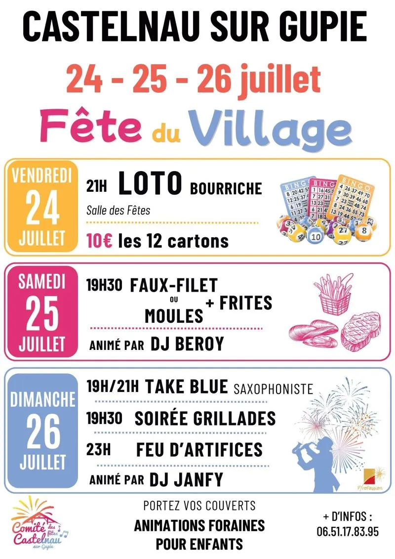 Fête du village Caste ... - Crédit: Comite des fetes de lagupie | CC BY-NC-ND 4.0