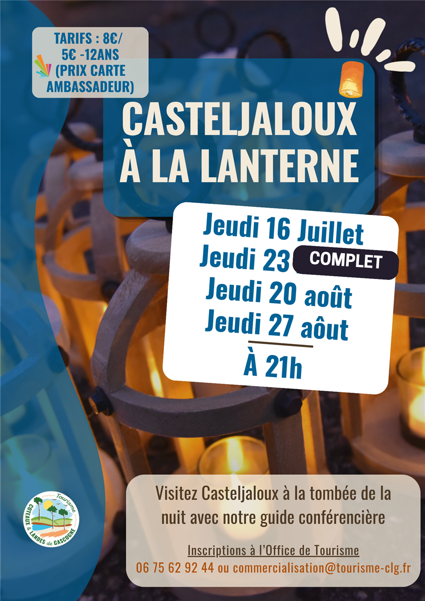 Visite de Casteljaloux à la lanterne - COMPLET