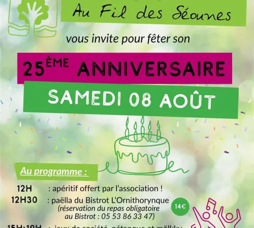 Au Fil des Séounes fête ses 25 ans !