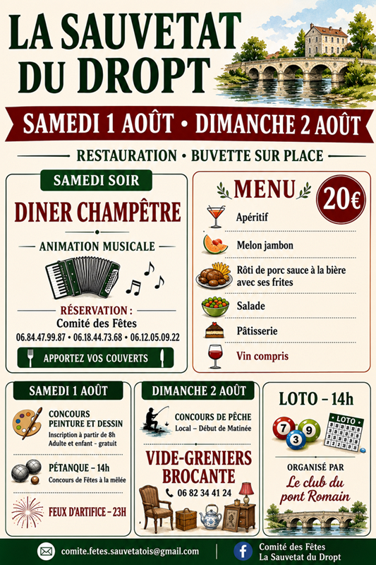 Fête du village - Crédit: ©comitédesfêtessauvetatois | CC BY-NC-ND 4.0