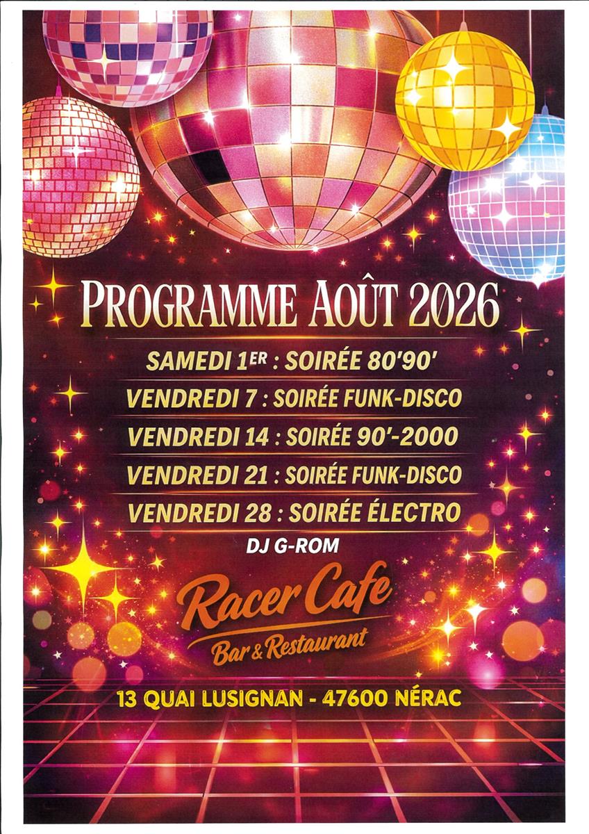 Soirées dansantes (DJ ... - Crédit: Racer café | CC BY-NC-ND 4.0