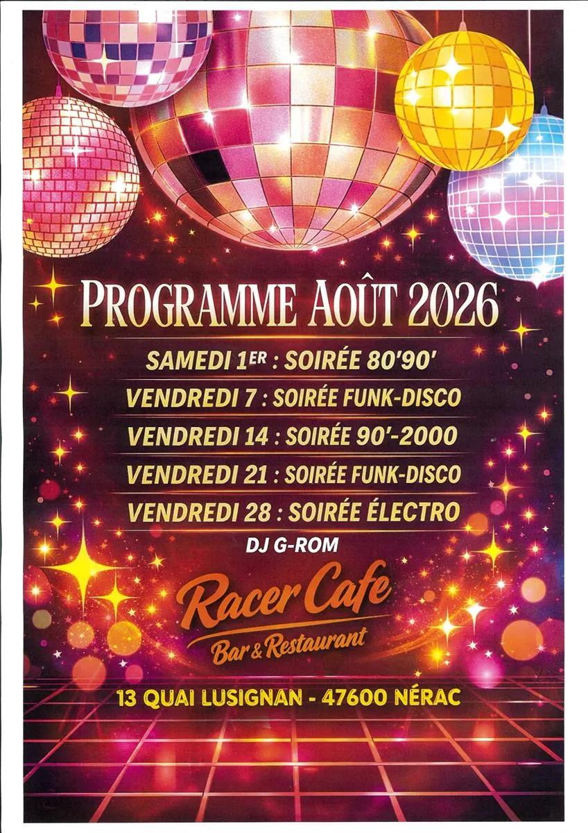 Soirées dansantes (DJ ... - Crédit: Racer café | CC BY-NC-ND 4.0