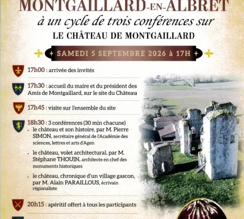 Conférence autour du château de Montgaillard