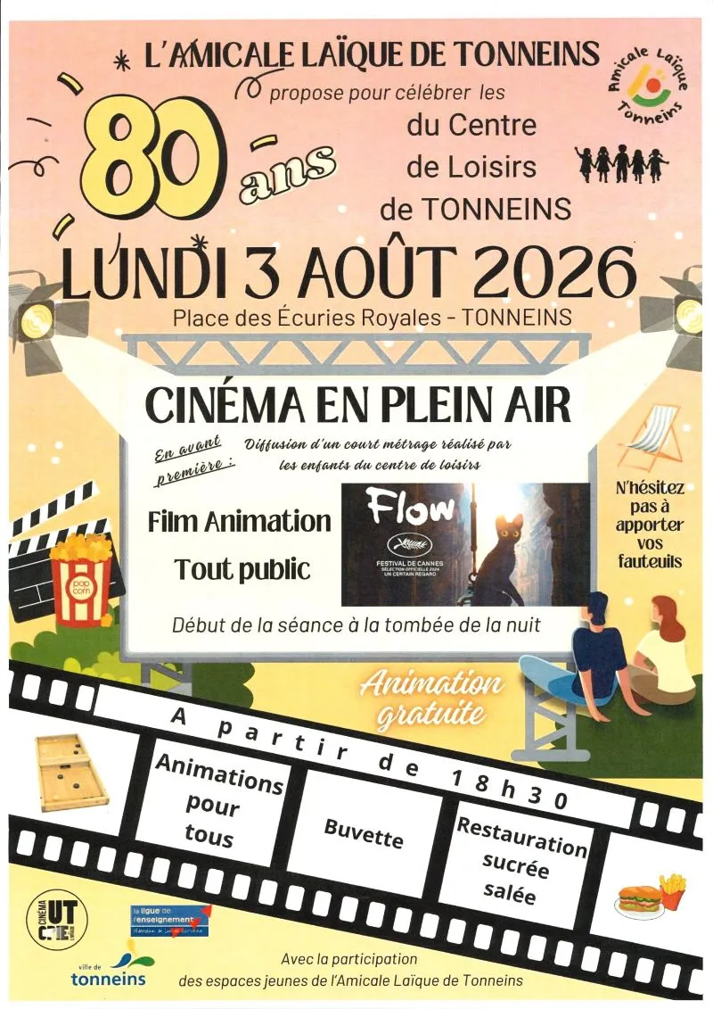 Cinéma en plein air à ... - Crédit: Amicale Laïque de Tonneins | CC BY-NC-ND 4.0
