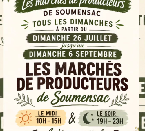 Les Marchés Gourmands de Soumensac de l'été