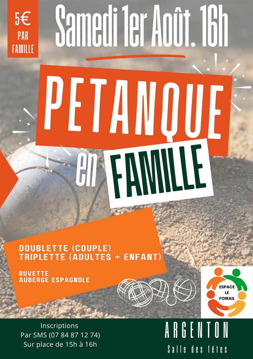 Pétanque en famille - Crédit: EVS LE Foirail | CC BY-NC-ND 4.0