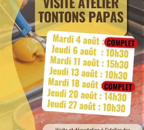 Visite de l'atelier des Tontons Papas