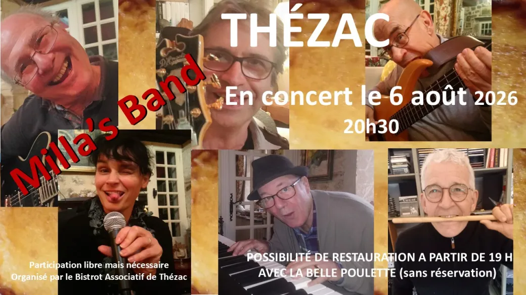 Concert du Milla's Ba ... - Crédit: Bistrot Associatif de Thézac | CC BY-NC-ND 4.0
