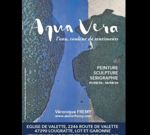 Exposition de Véronique Frémy : Aqua Vera, l'eau couleur de sentiment