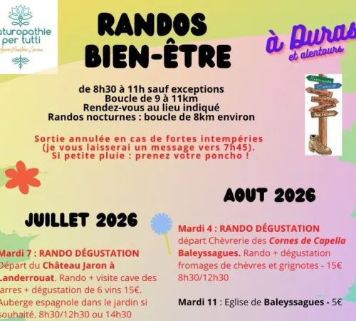 Rando marche sportive autour de Duras