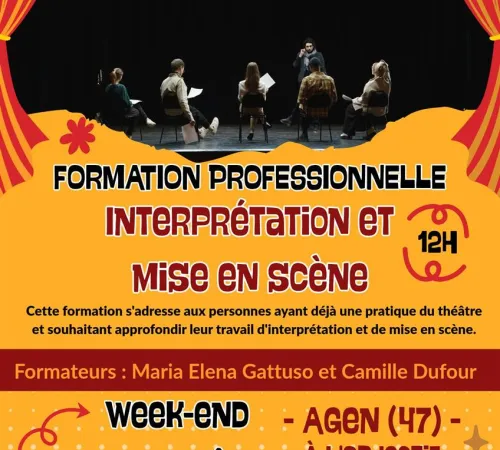 Formation professionnelle : Interprétation et mise en scène