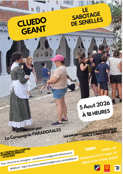 Cluedo géant du 5 aoû ... - Crédit: Mairie de Bias | CC BY-NC-ND 4.0