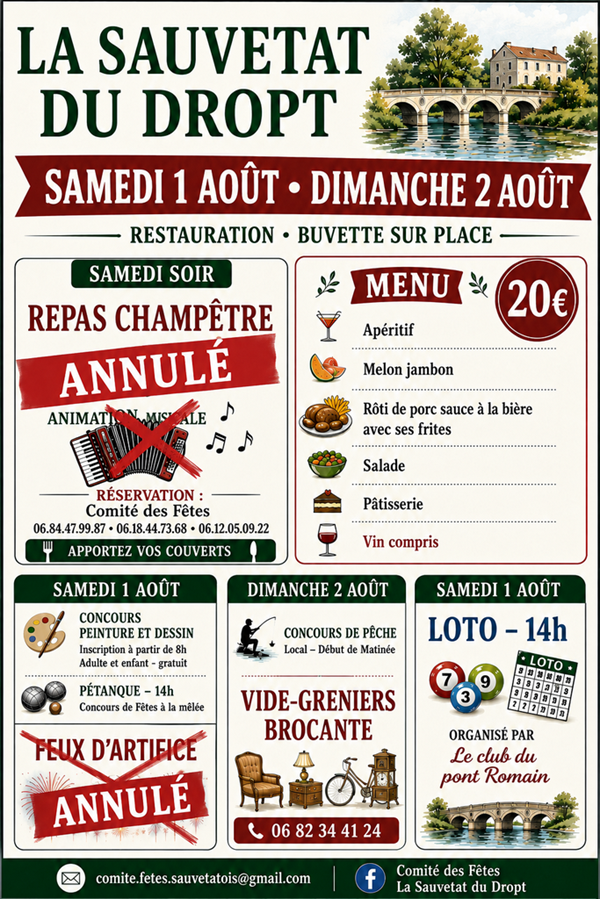 Fête du village - Crédit: ©comitédesfêtessauvetatois | CC BY-NC-ND 4.0
