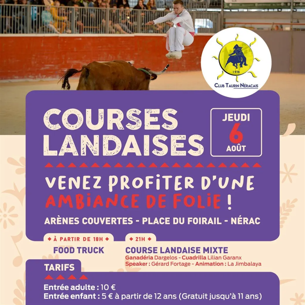 Course Landaise Mixte - Crédit: Club Taurin Nérac | CC BY-NC-ND 4.0