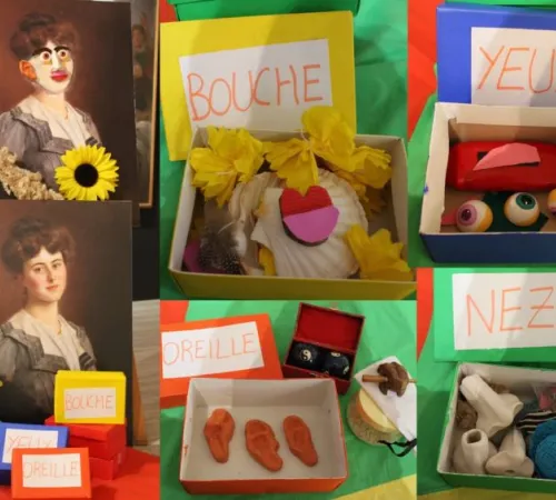 Animation Loupiots au Musée Marzelles : visage Bric-à-brac