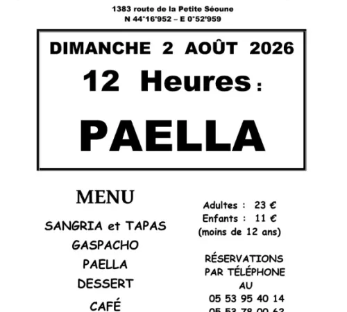 Repas paella