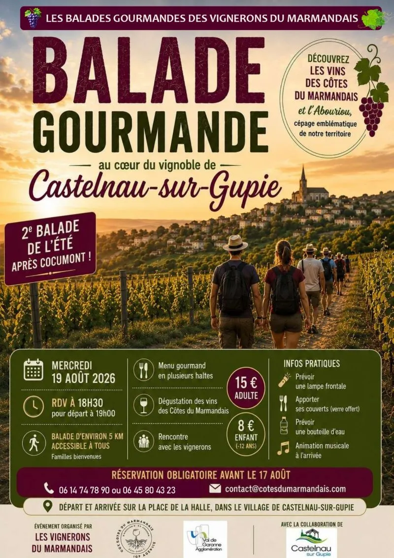 Balade Gourmande - Crédit: vignerons marmandais | CC BY-NC-ND 4.0