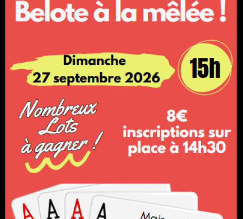 Concours de belote à la mêlée