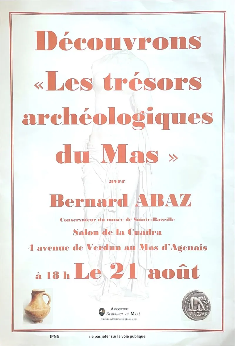"Les Trésors archéolo ... - Crédit: Association Rembrandt au Mas ! | CC BY-NC-ND 4.0