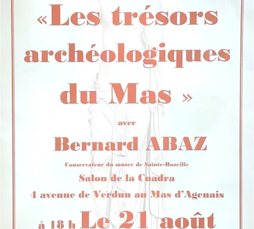 "Les Trésors archéologiques du Mas" avec Bernard ABAZ