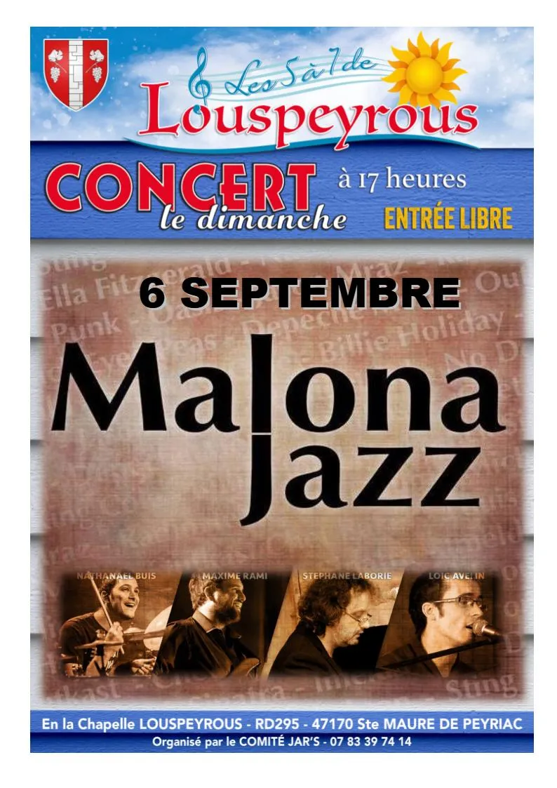 Concert Les 5 à 7 de ... - Crédit: Comité JAR'S | CC BY-NC-ND 4.0