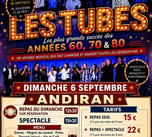 Les tubes des années 60, 70, 80 à Andiran