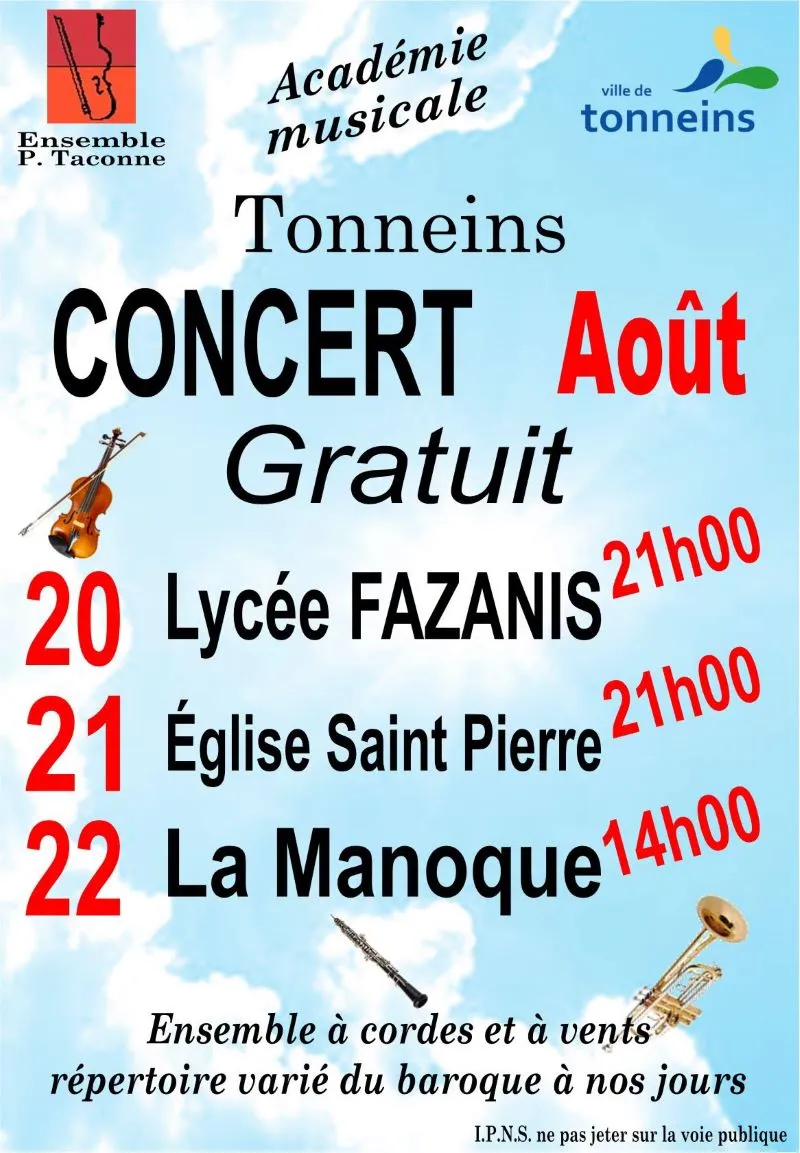 Concert Académie musi ... - Crédit: Ensemble Pierre Taconné | CC BY-NC-ND 4.0