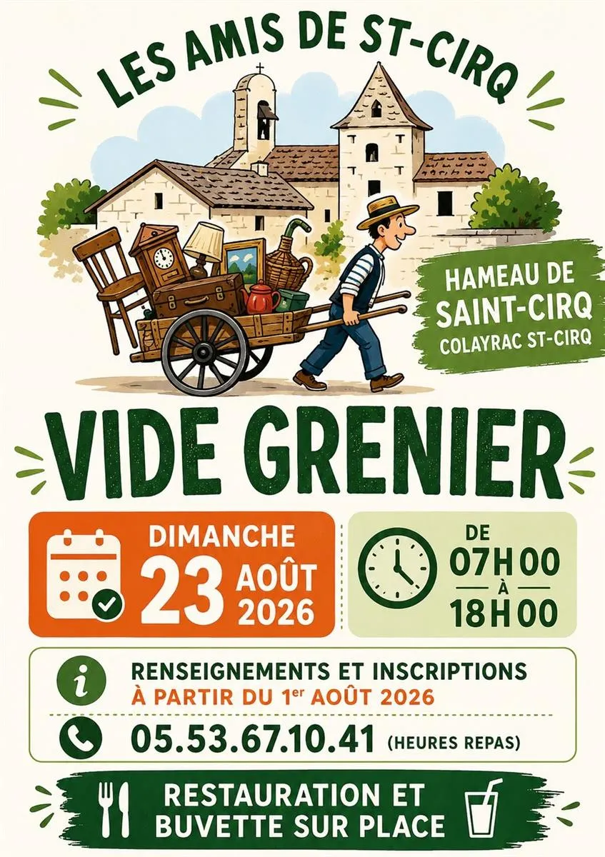 Vide-grenier à Colayr ... - Crédit: les amis de saint-cirq | CC BY-NC-ND 4.0