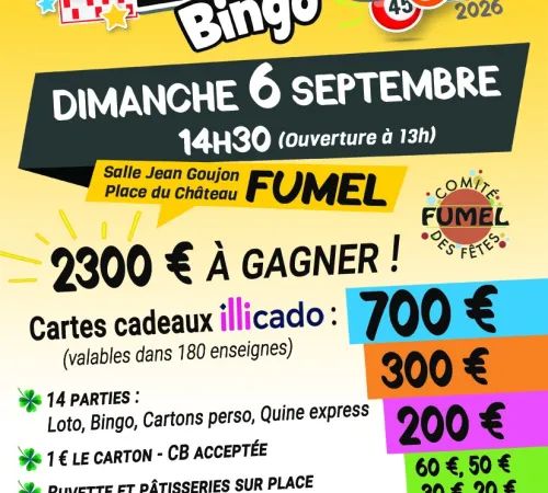 LOTO BINGO DU COMITE DES FETES DE FUMEL
